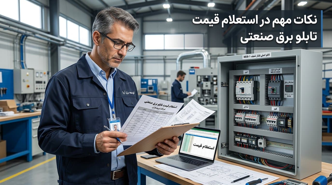 نکات مهم در استعلام قیمت تابلو برق صنعتی | چطور قیمت واقعی و منصفانه بگیریم؟ (۱۴۰۵)