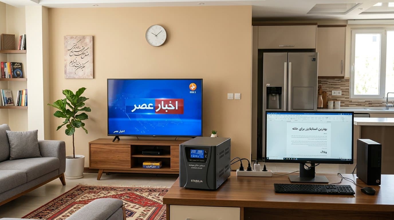 راهنمای خرید استابلایزر خانگی و اداری در سال ۱۴۰۵ | محافظت از لوازم برقی در برابر نوسان برق