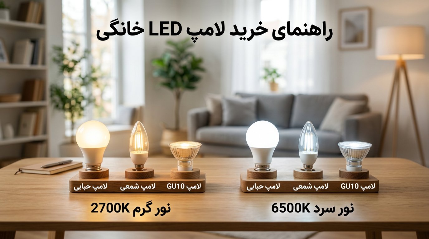 راهنمای خرید لامپ LED خانگی | نکات مهم انتخاب لامپ LED در سال ۱۴۰۵