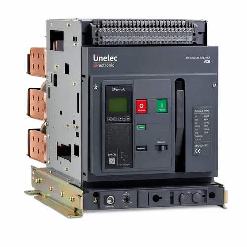 کلید هوایی، 1600 آمپر unelec، با ساختار بدنه فیکس، سری SPectronic